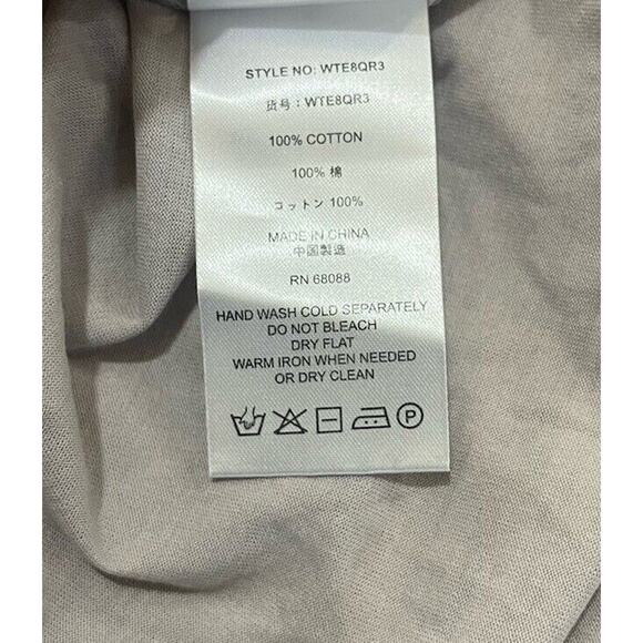 TSE 3/4 Sleeve Boat Neck Gray 100% Cotton Shirt Style WTE8QR3 Size Small - Picture 7 of 7